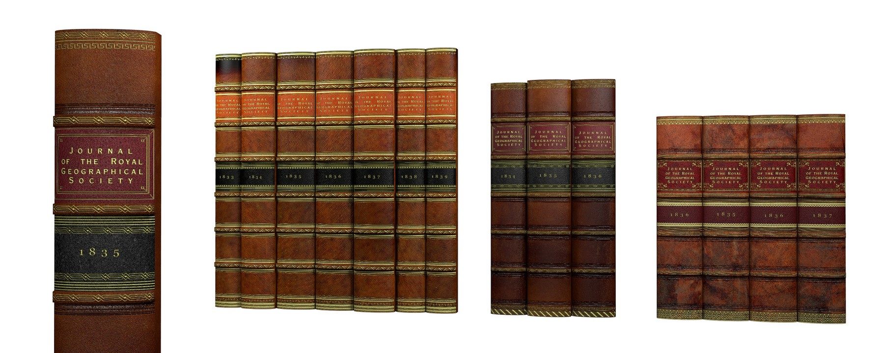 Buchrücken aus Leder