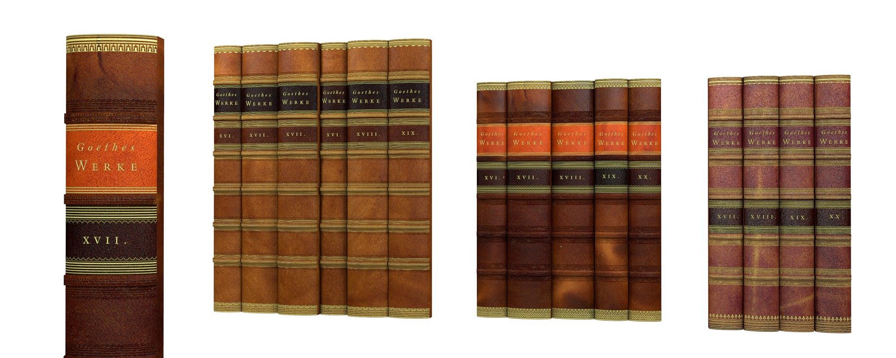 Buchrücken aus Leder