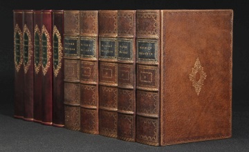 Leather Book Spines for Bookshelf