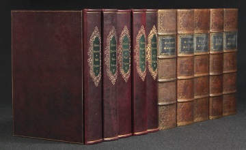 Leather Book Spines for Bookshelf
