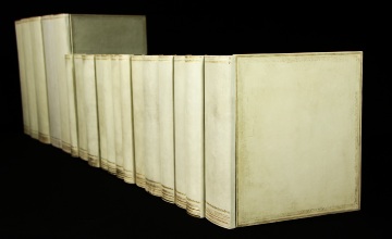 Leather Book Spines for Bookshelf