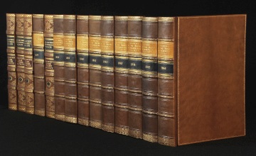 Leather Book Spines for Bookshelf