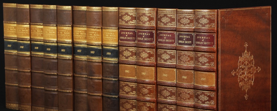 Genuine Leather Book Spines for Bookshelf
